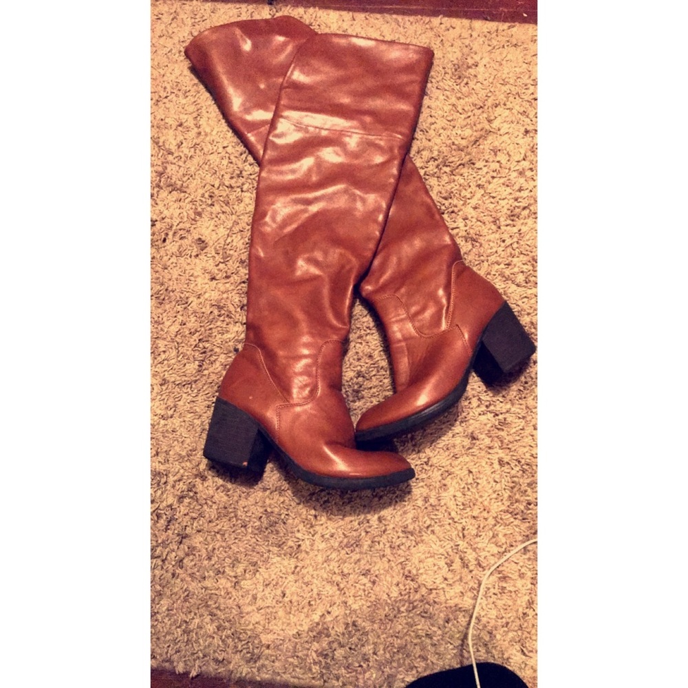 Tan Knee high boots
